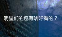 明星们的包有啥好看的？因为一个比一个怪！